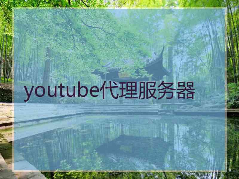 youtube代理服务器