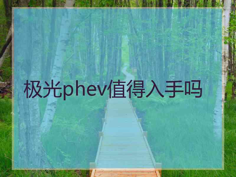 极光phev值得入手吗