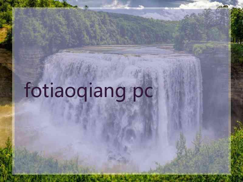 fotiaoqiang pc