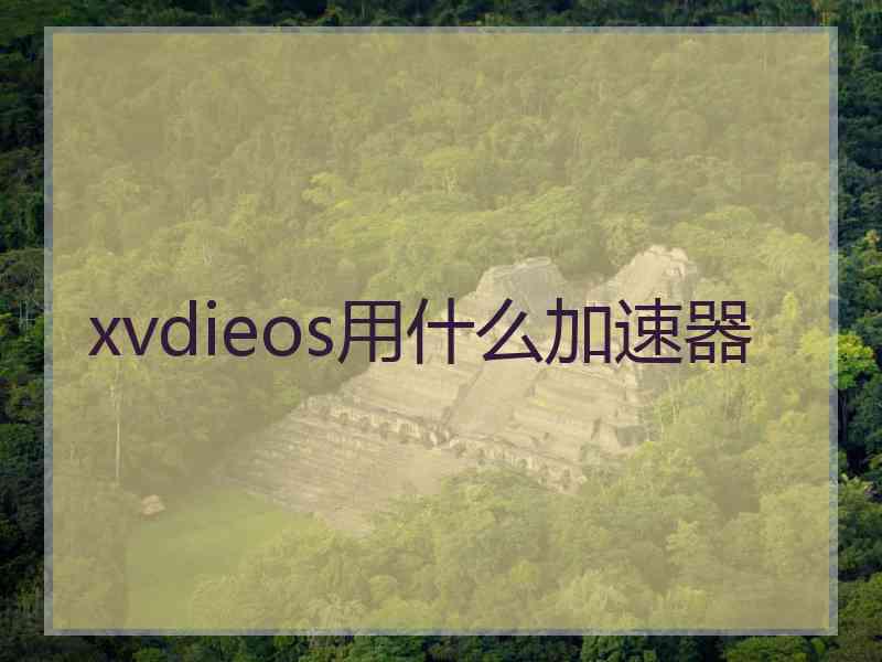 xvdieos用什么加速器