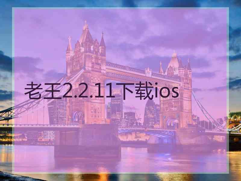 老王2.2.11下载ios