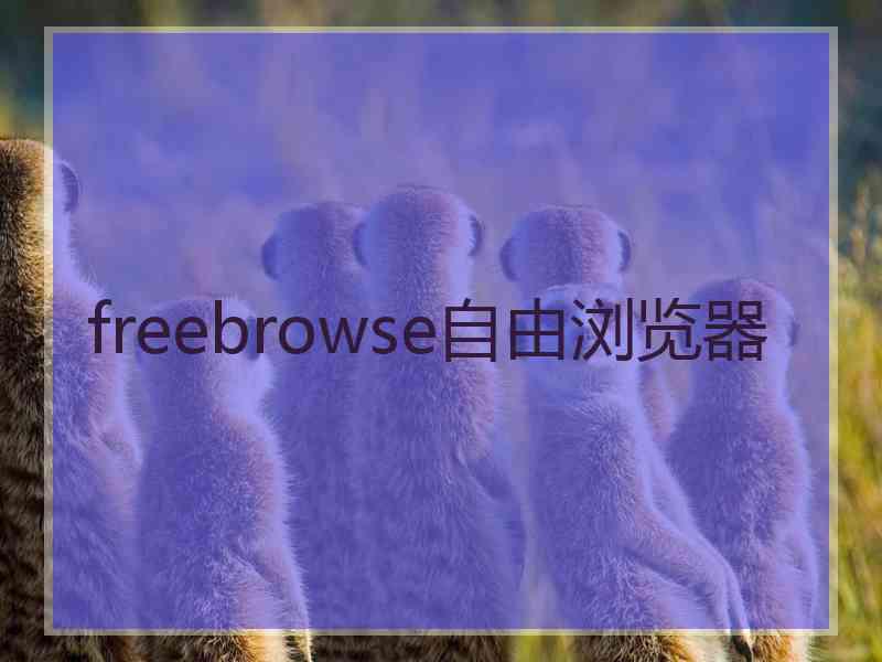 freebrowse自由浏览器