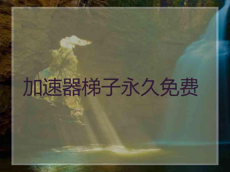 加速器梯子永久免费